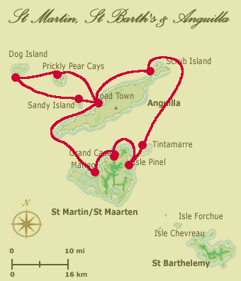 Caribbean Christmas Sailing Itinerary